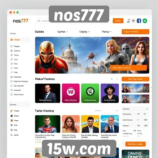 Mudanças na interface do usuário do site nos777